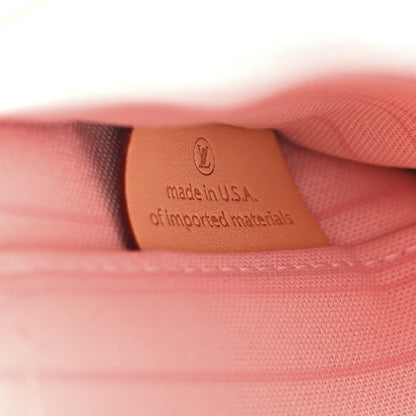Louis Vuitton Damier Azur Neverfull MM GM Pochette Rose Ballerine 7 of 12