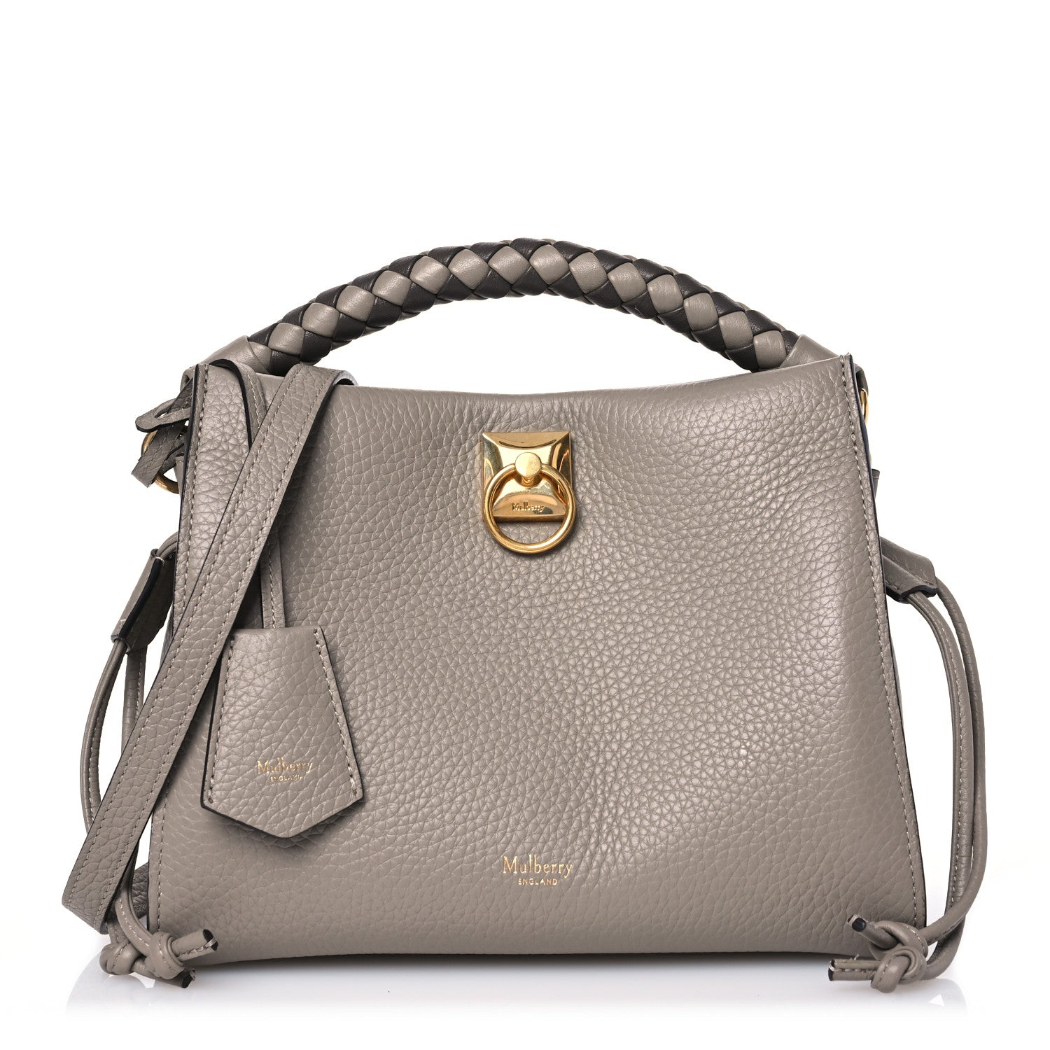 Mulberry Heavy Grain Small Iris Tote Solid Grey 1 of 13