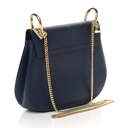 Chloe Grained Lambskin Drew Shoulder Bag Royal Navy 3 of 8