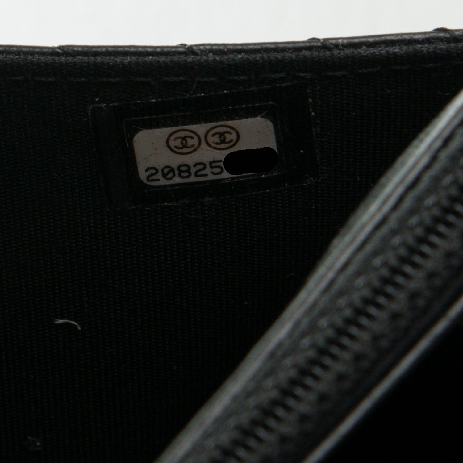 Chanel Lambskin Chevron Wallet On Chain WOC Black 9 of 9
