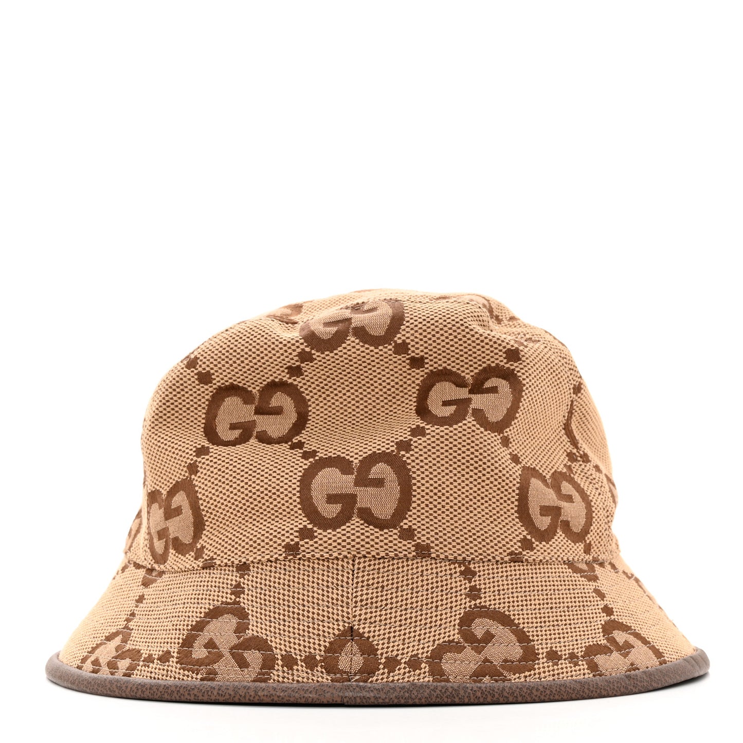 Monogram Jumbo GG Bucket Hat L Camel Ebony New Acero