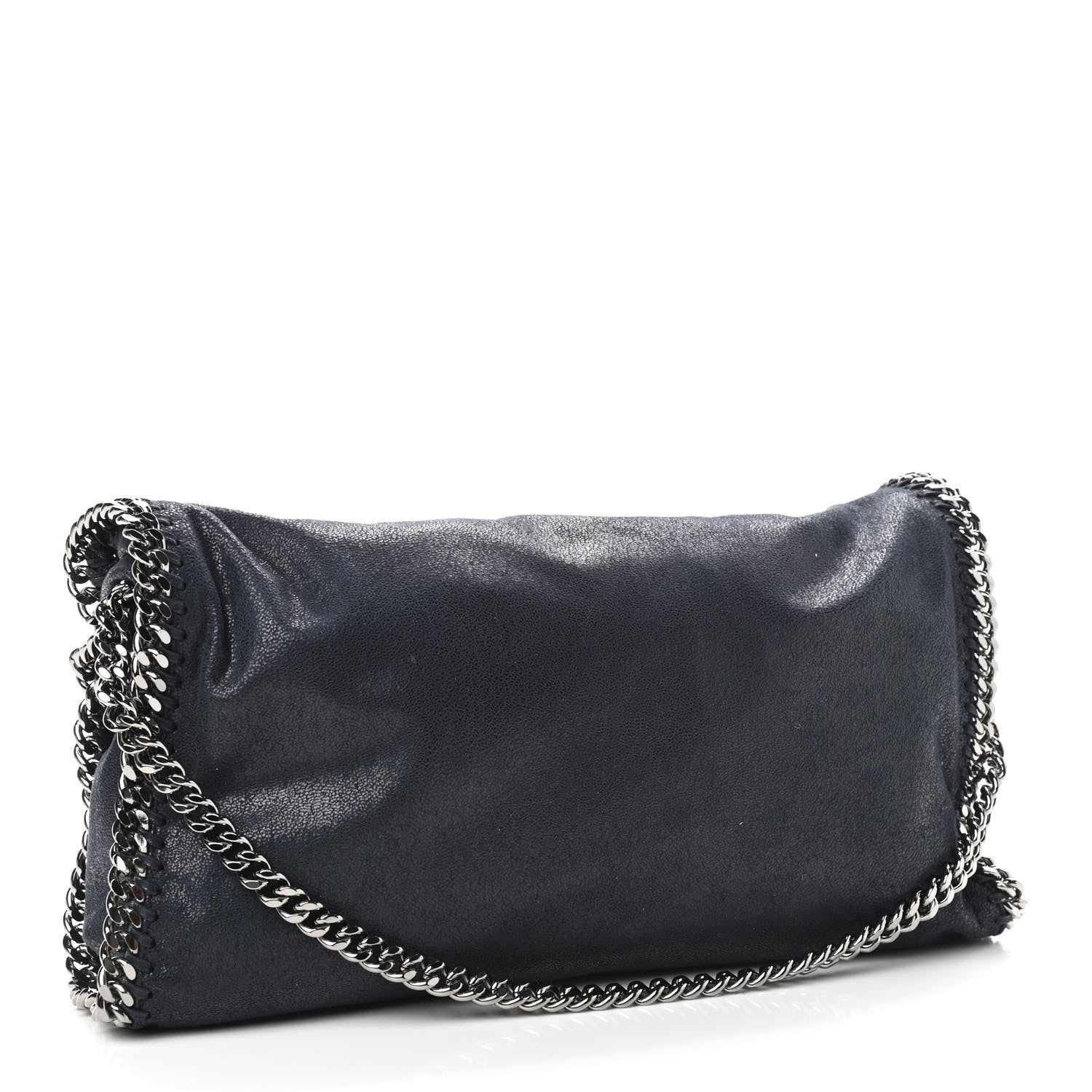 Stella McCartney Shaggy Deer Falabella Fold Over Tote Navy 2 of 8