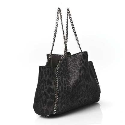 Stella McCartney Leopard Shaggy Deer Falabella Reversible Tote Grey 4 of 15