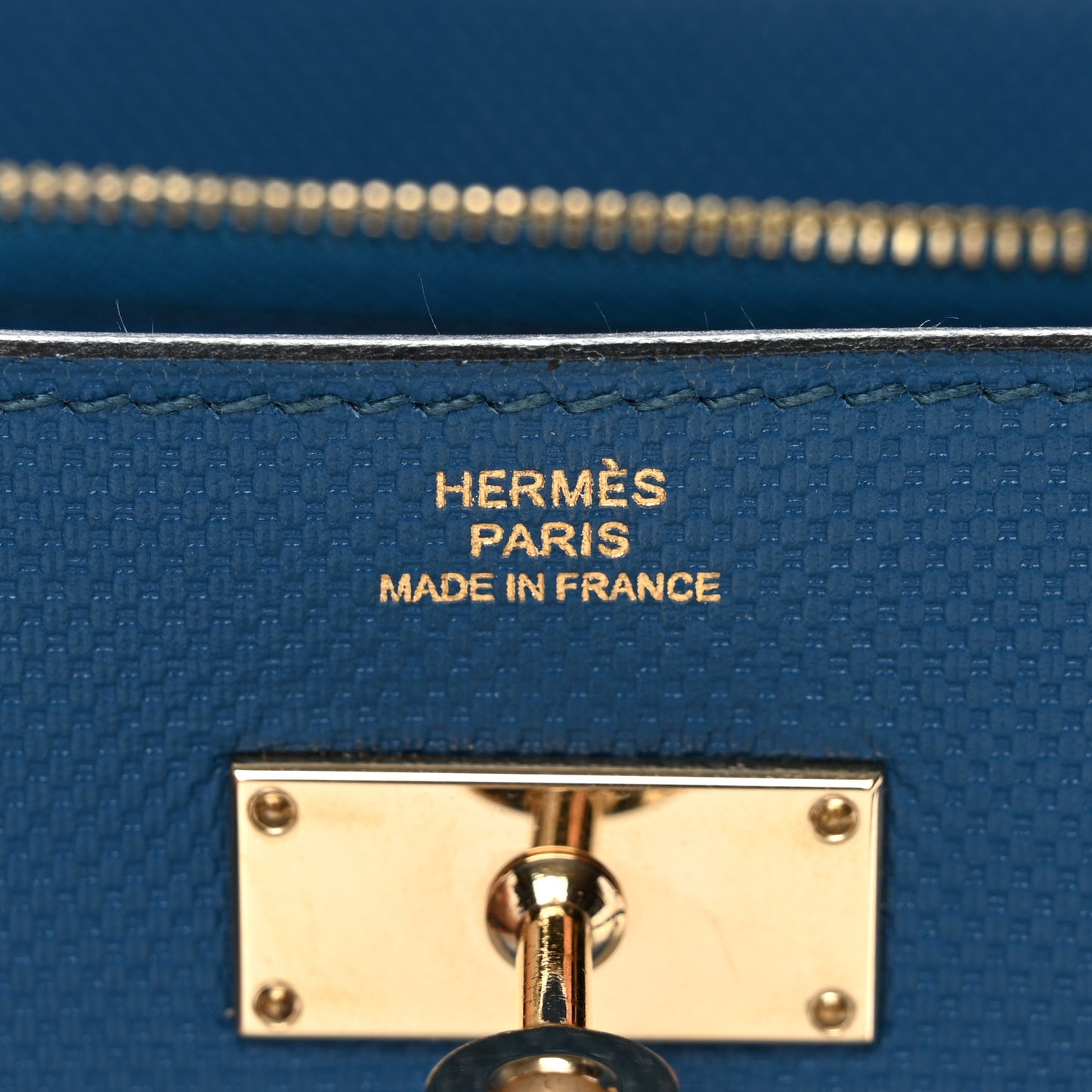 Grain d'H Kelly Longue Wallet Bleu De Galice