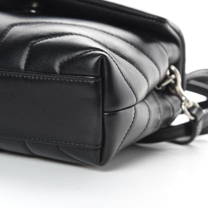 Saint Laurent Calfskin Y Quilted Monogram Toy Loulou Crossbody Bag Black 10 of 10