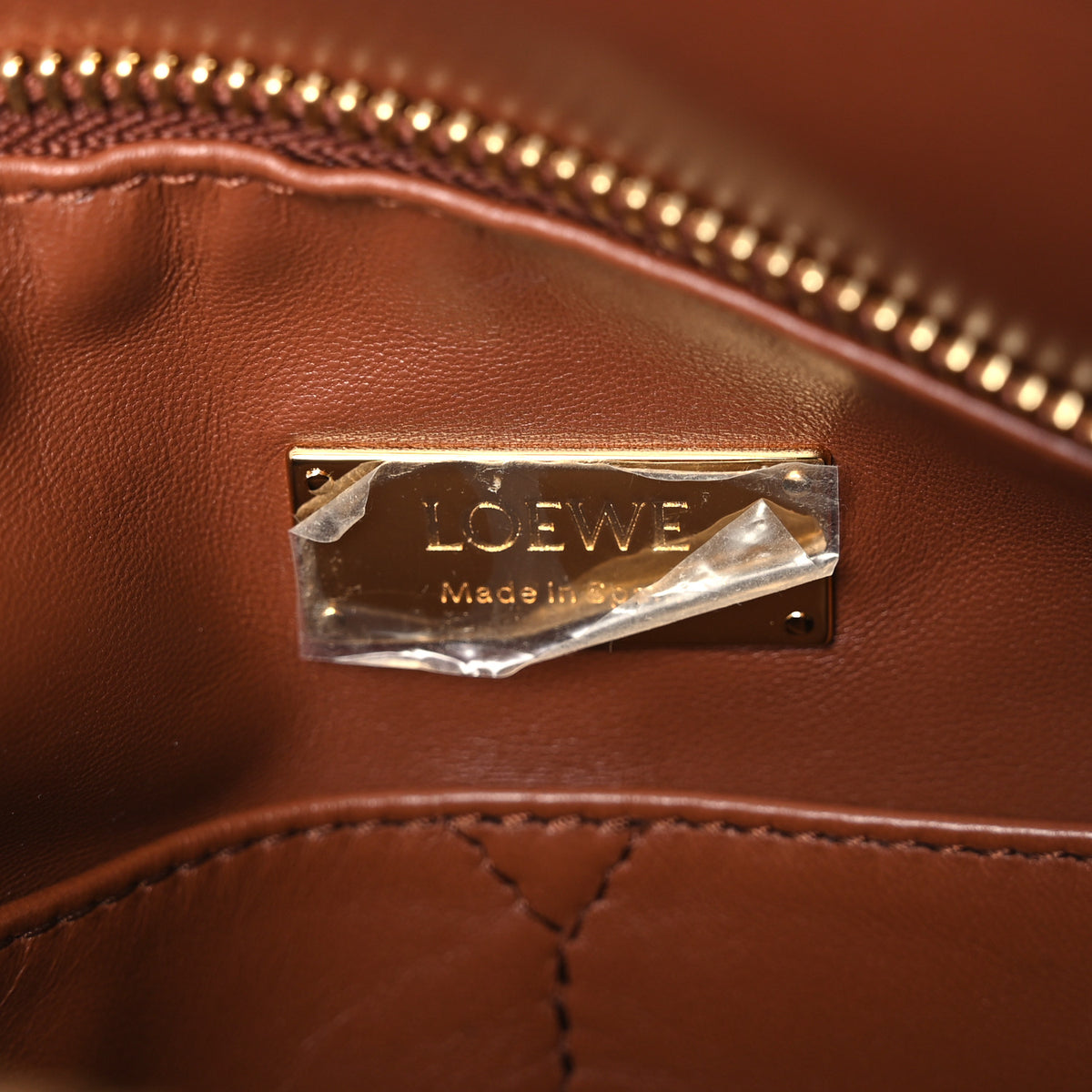 Loewe Nappa Lambskin Medium Featherlight Puzzle Bag Pecan 5 of 10