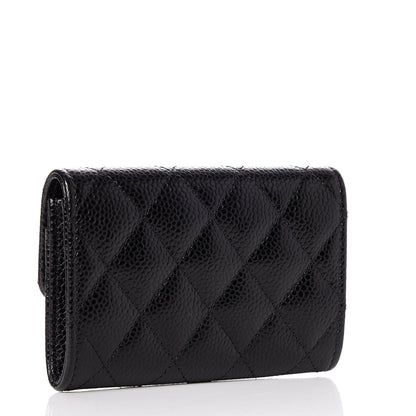 Chanel Caviar Quilted Flap Card Holder Black 3 of 9
