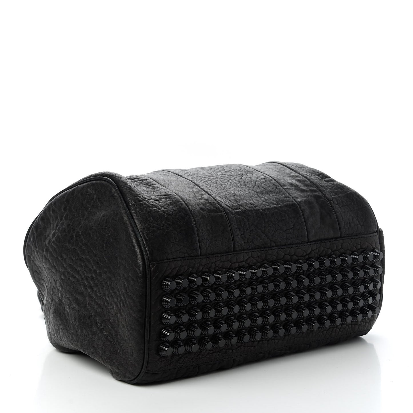 Pebbled Lambskin Rocco Black Matte Black Hardware
