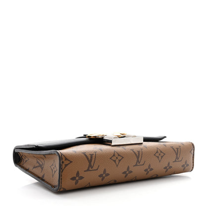 Louis Vuitton Calfskin Reverse Monogram Column Clutch 4 of 12