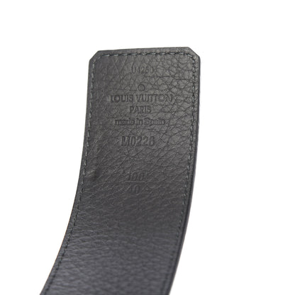 Louis Vuitton Calfskin 40mm LV Optic Reversible Belt 100 40 Black Anthracite Gray 3 of 4