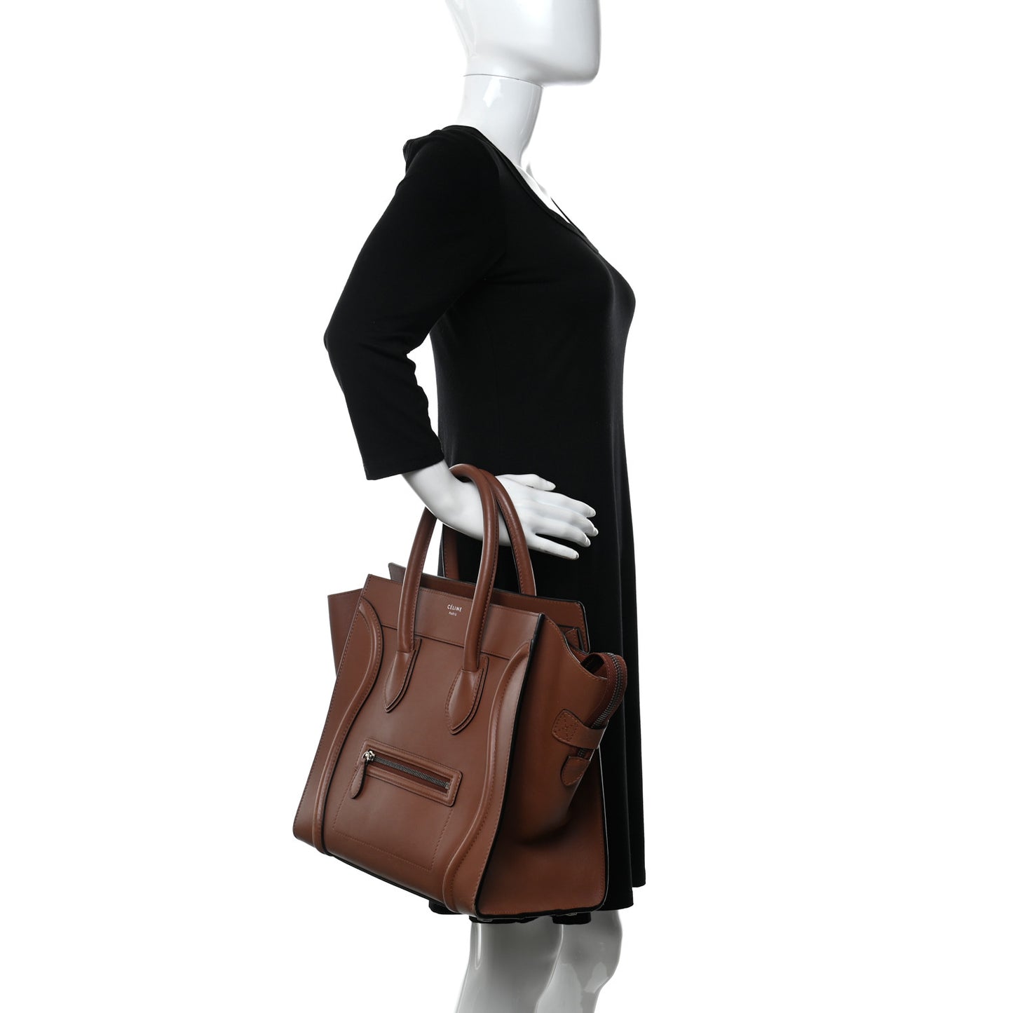 Smooth Calfskin Mini Luggage Sienna