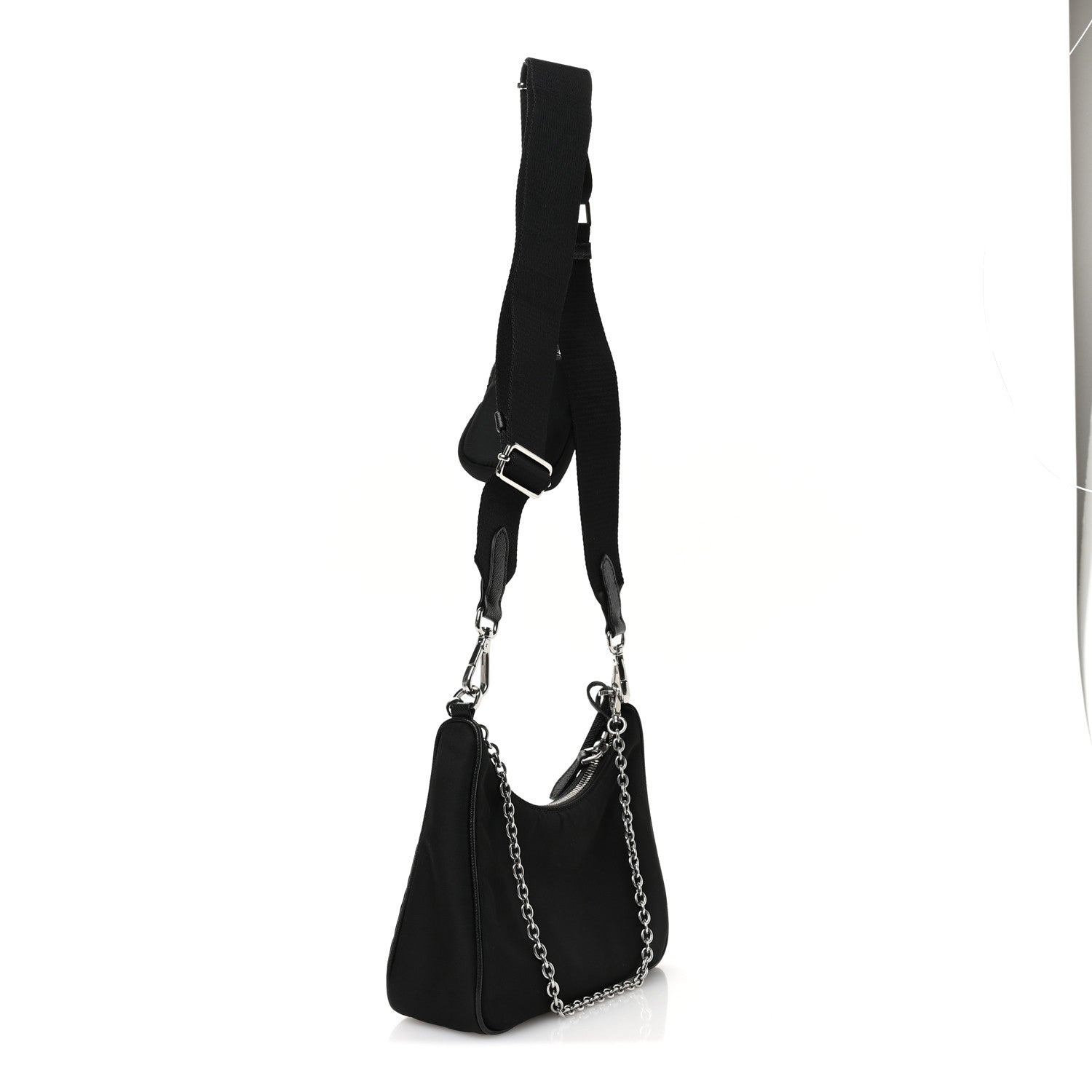 Prada Nylon Re-Edition 2005 Shoulder Bag Black 3 of 12
