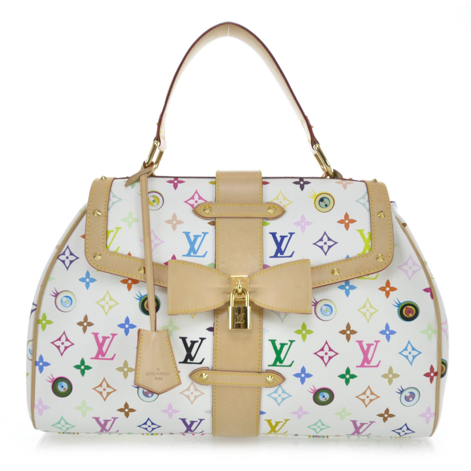 Louis Vuitton Monogram Multicolor Murakami Eye Love You Bag White 1 of 9