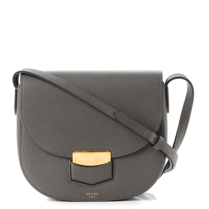 Celine Baby Grained Calfskin Small Trotteur Grey 1 of 11