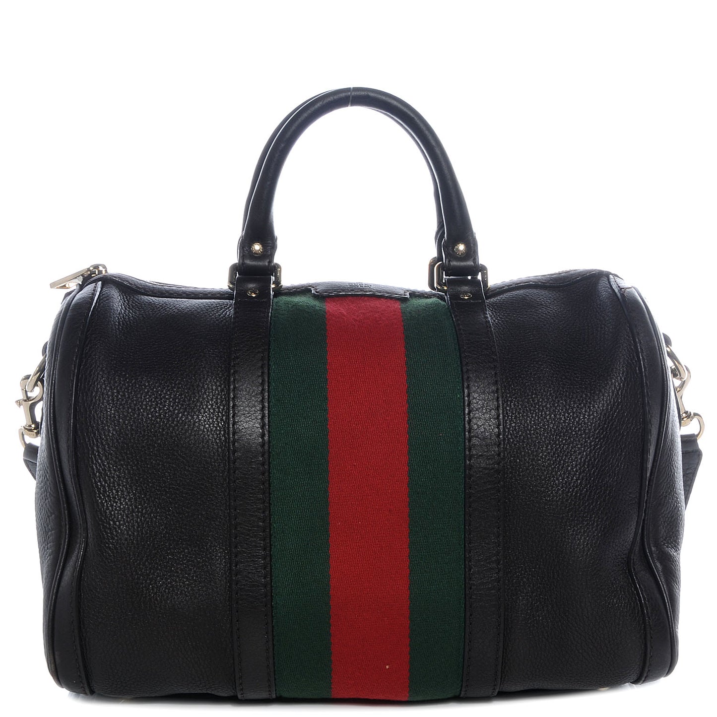 Leather Vintage Web Boston Brown