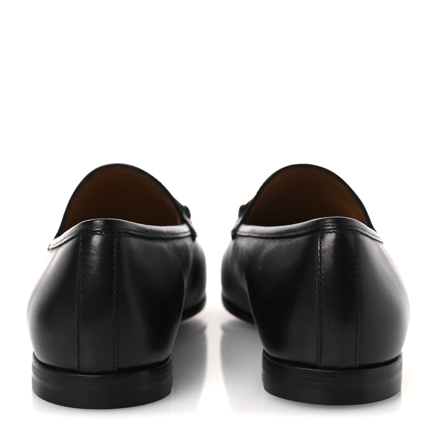 Gucci Betis Glamour Calfskin Womens Jordaan Loafers 38 Black 6 of 12