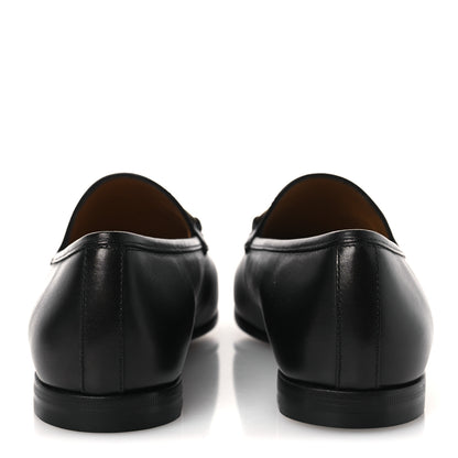 Gucci Betis Glamour Calfskin Womens Jordaan Loafers 38 Black 6 of 12