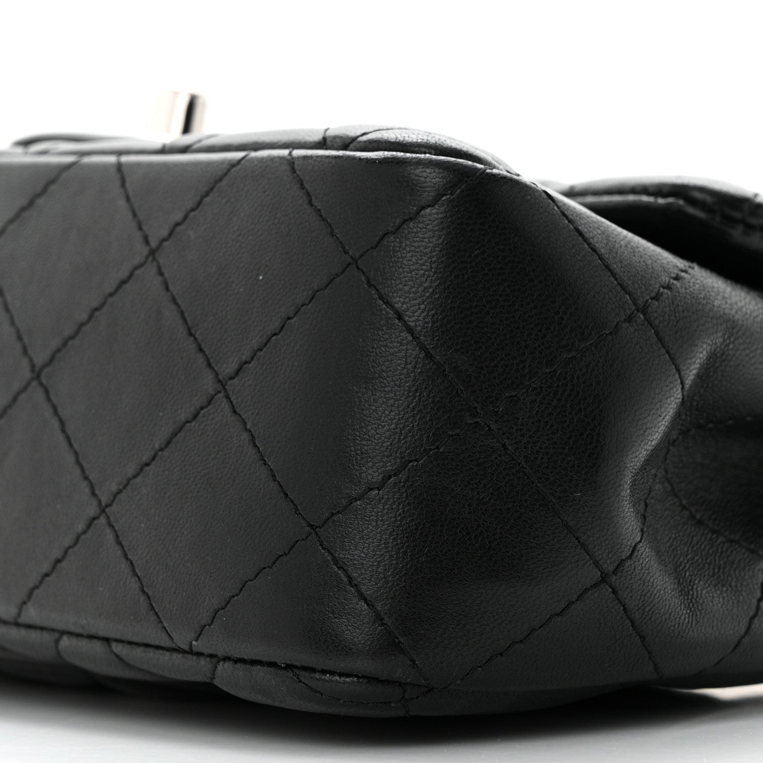 Chanel Lambskin Quilted Mini Rectangular Flap Black 10 of 11