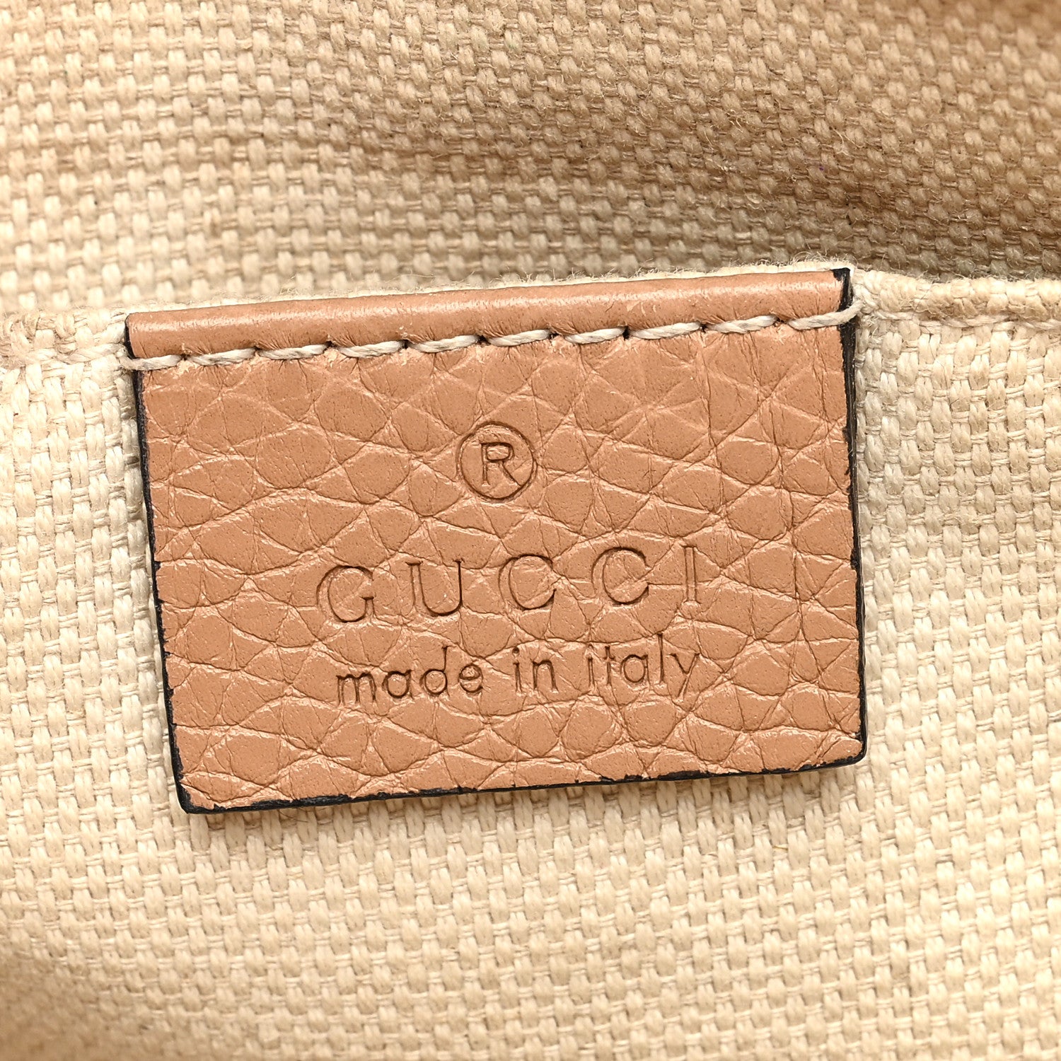 Gucci Pebbled Calfskin Small Soho Disco Bag Camelia 6 of 18