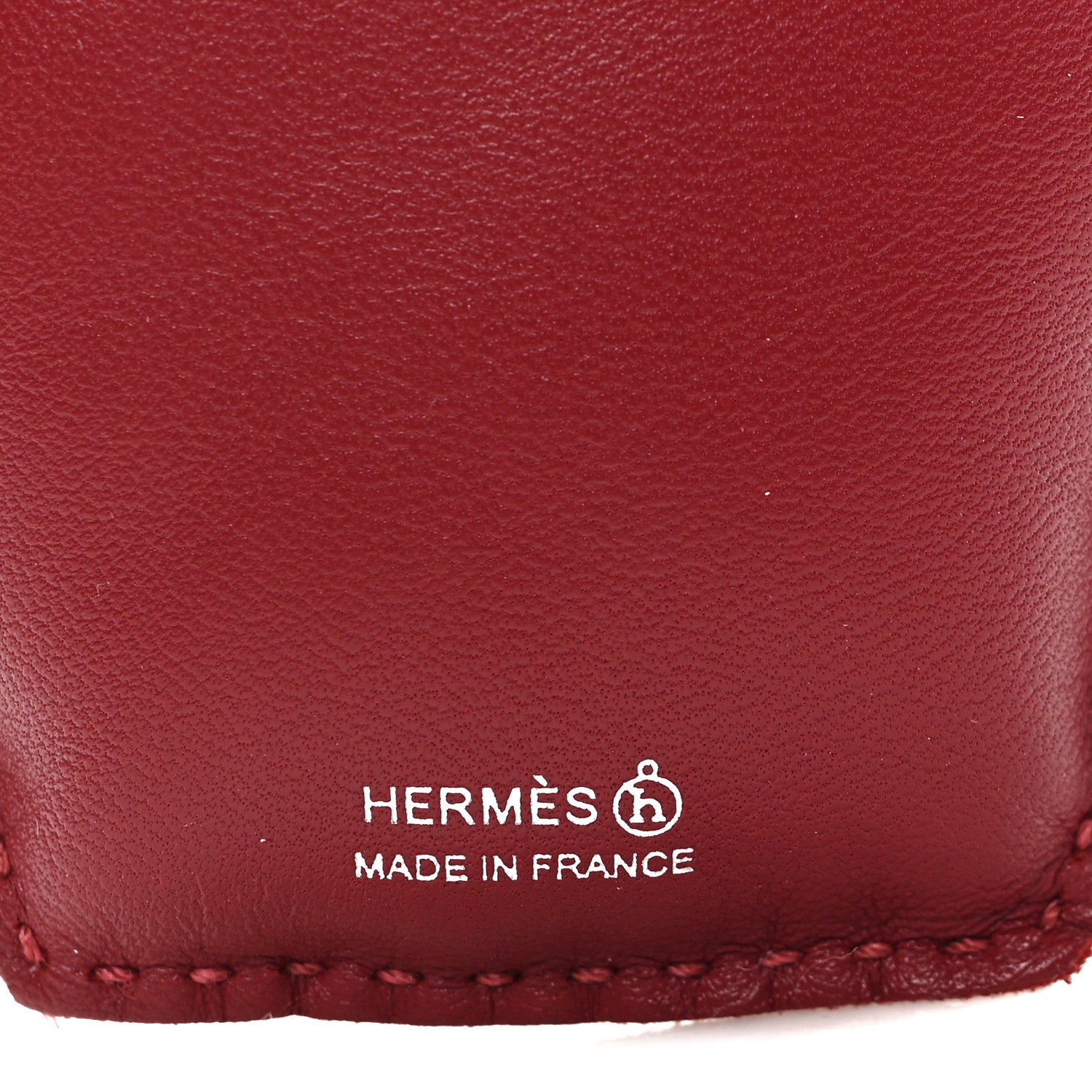 Hermes Epsom Lambskin Suede Petit H Bubble Tea Charm 3 of 3