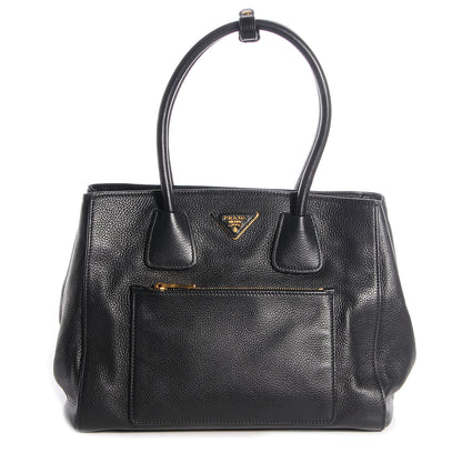 Prada Vitello Daino Shopping Tote Nero Black 1 of 10