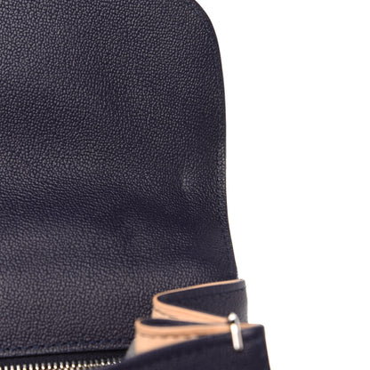 Delvaux Grained Calfskin Brillant MM Satchel Navy 11 of 12