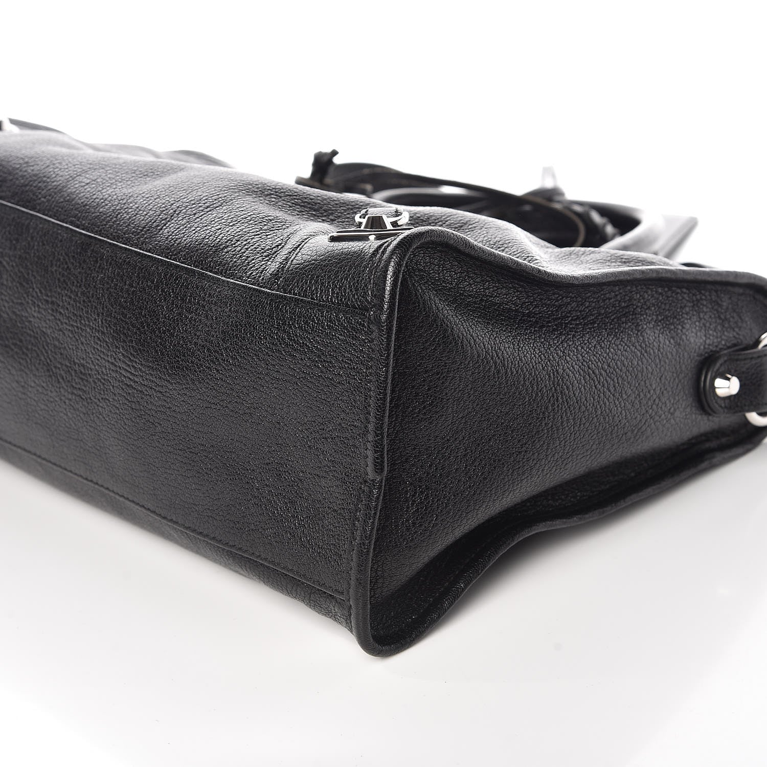 Balenciaga Chevre Silver Metallic Edge Hardware City Black 6 of 9