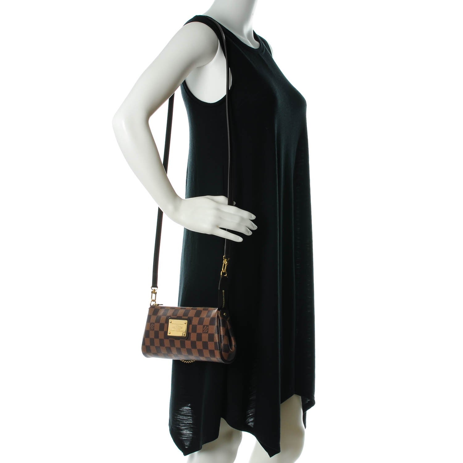 Louis Vuitton Damier Ebene Eva Clutch 2 of 7