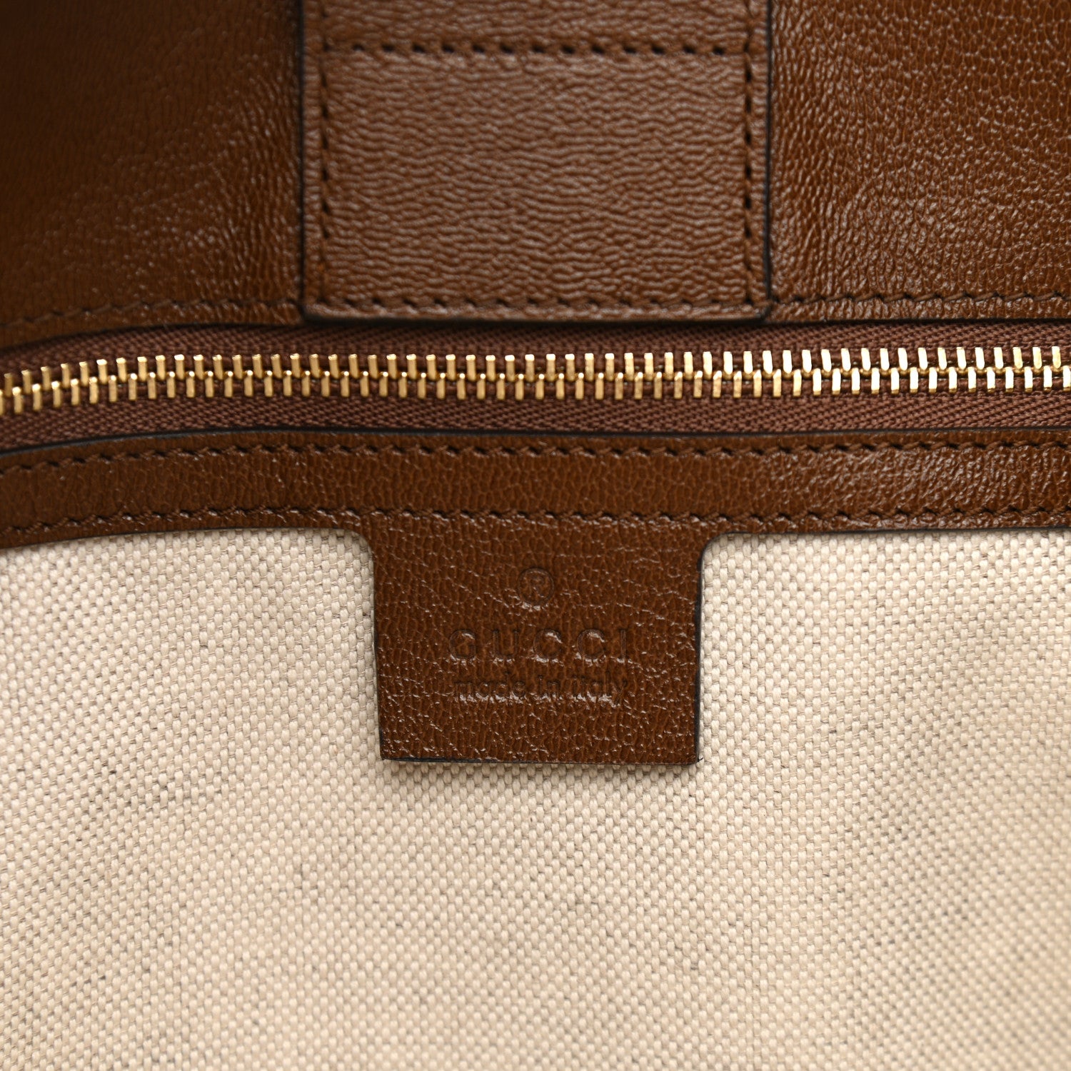 Gucci Monogram Horsebit 1955 Tote Bag Beige Brown Sugar 6 of 10