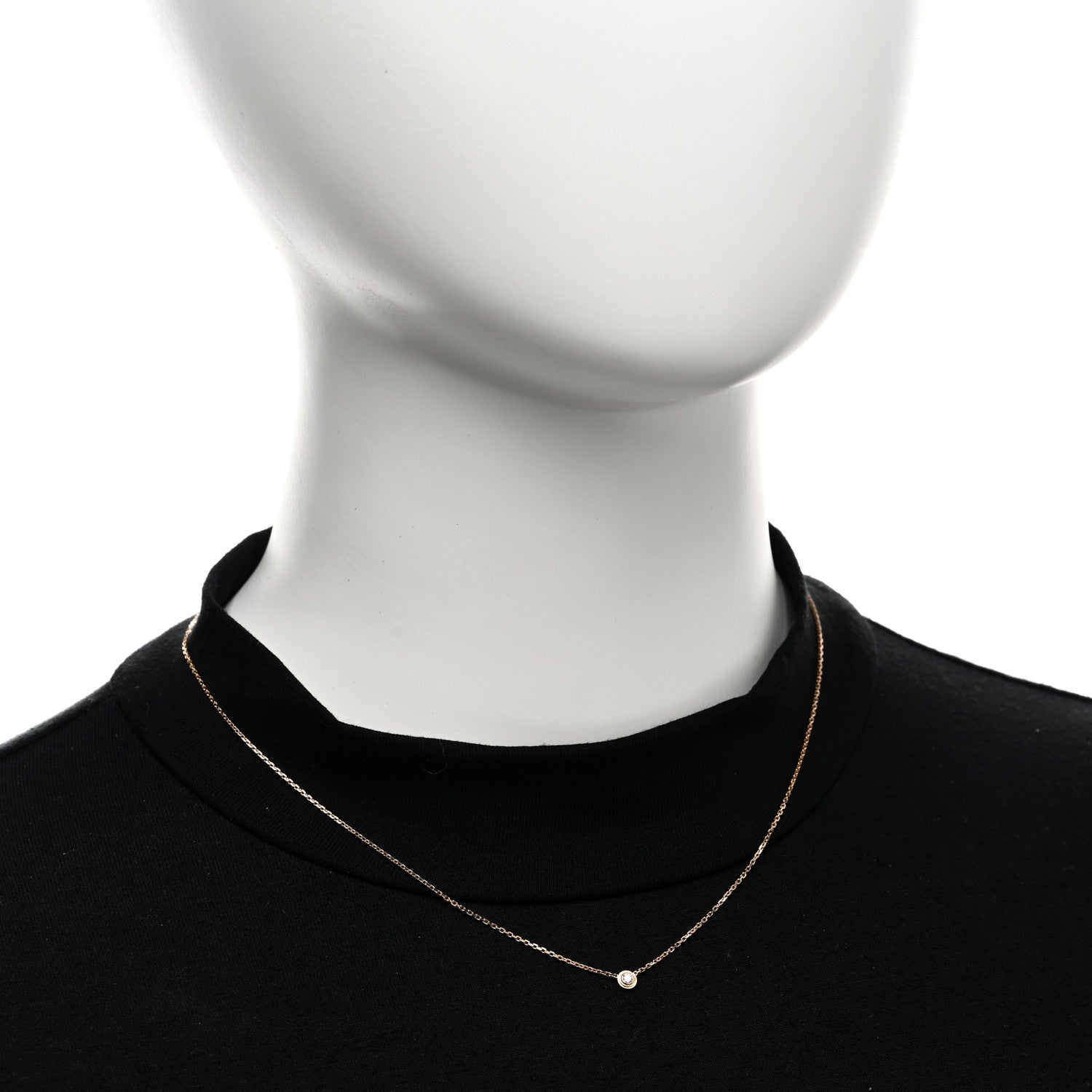 Cartier 18K Pink Gold Diamond XS D'Amour Pendant Necklace 2 of 5