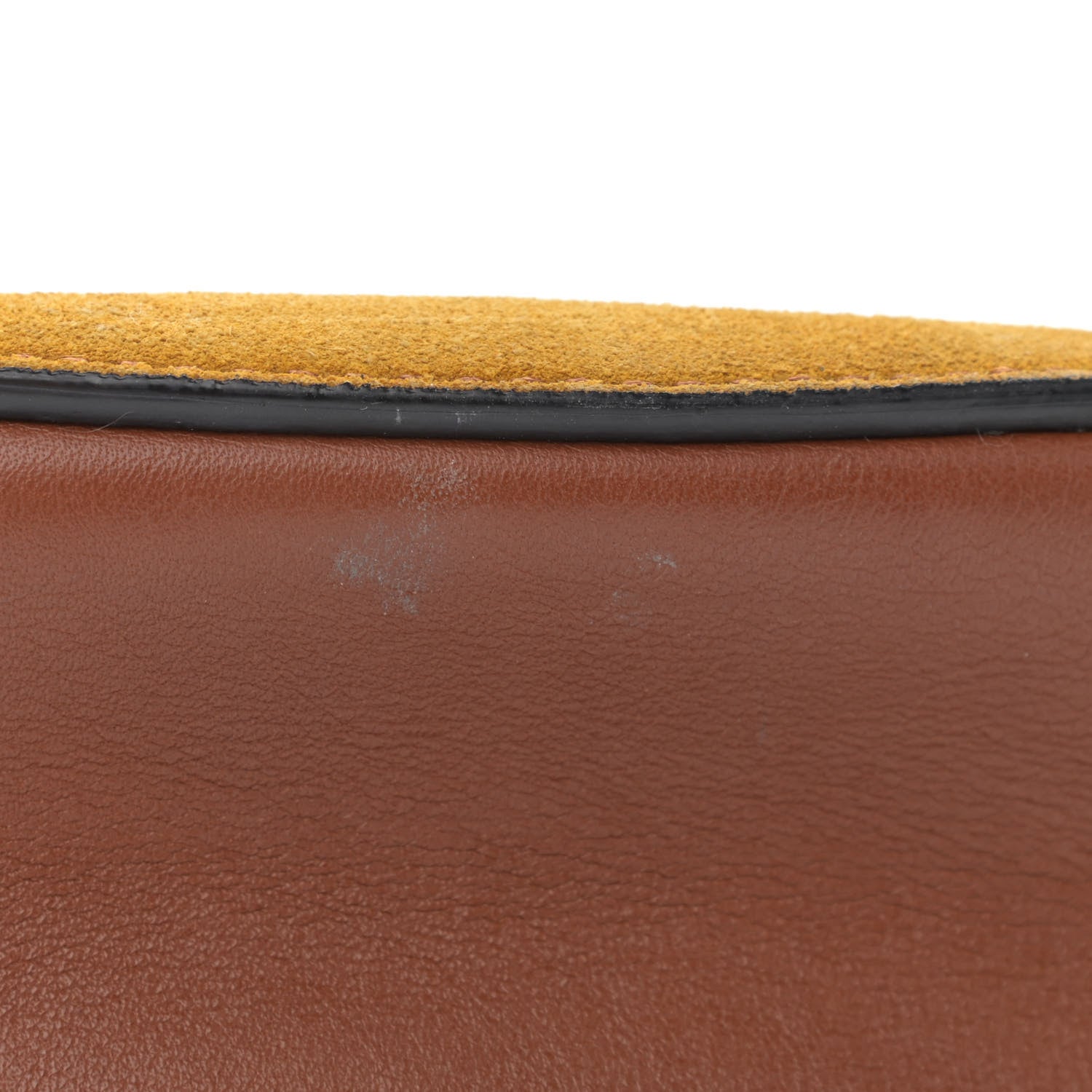 Chloe Suede Calfskin Patchwork Mini Drew Shoulder Bag Tobacco 11 of 14