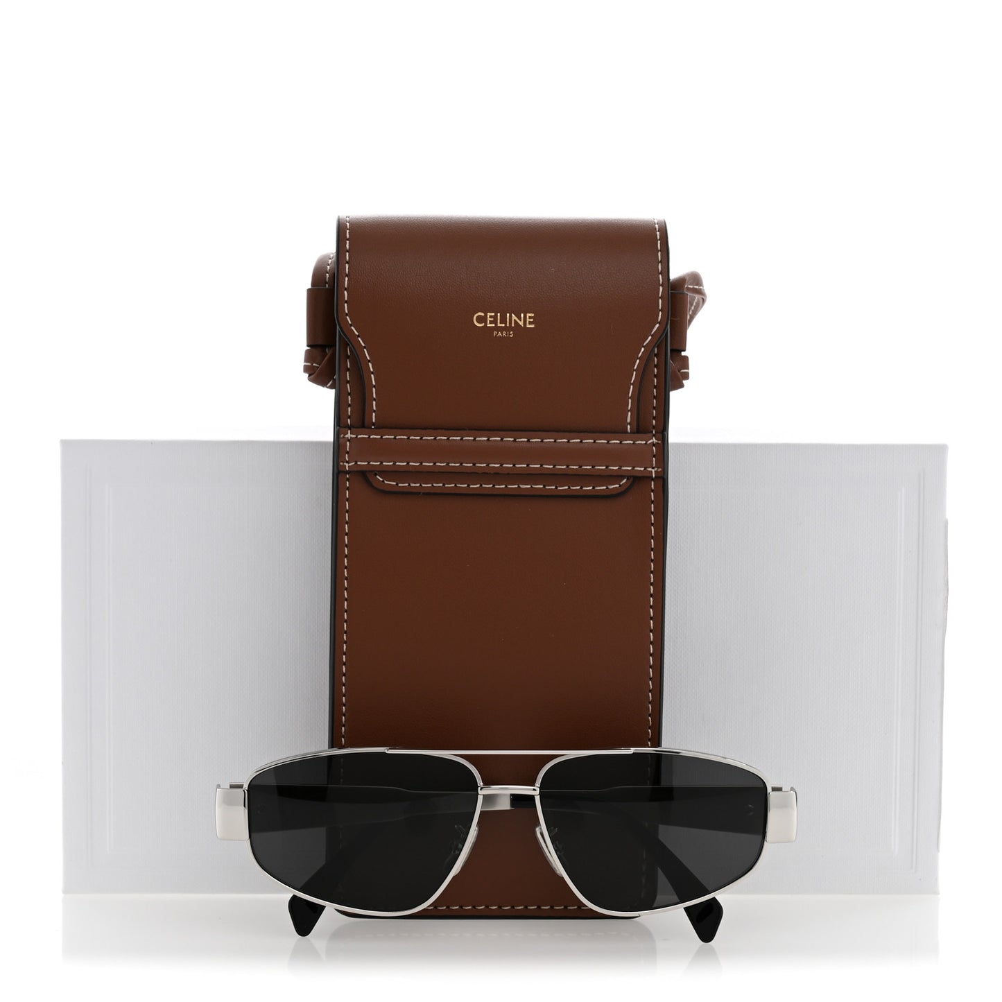 Metal Triomphe 03 Sunglasses CL40281U Silver Smoke