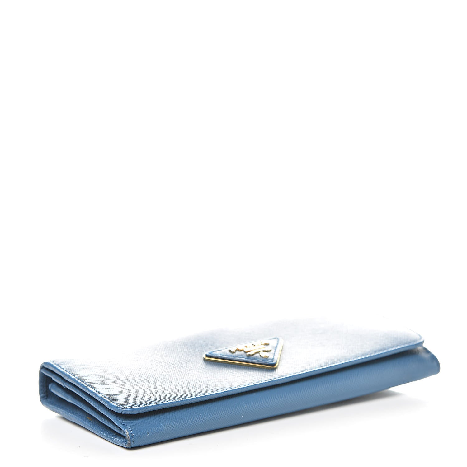 Prada Saffiano Continental Flap Wallet Cobalto 4 of 13