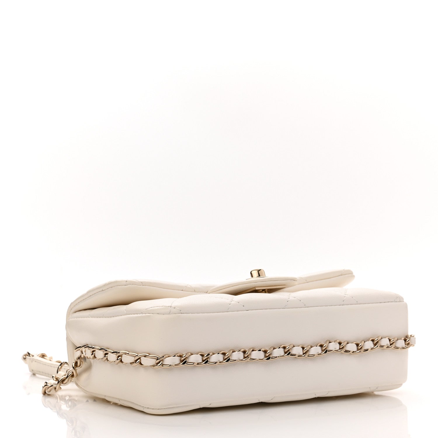 Chanel Lambskin Quilted Mini My Precious Flap White 4 of 12