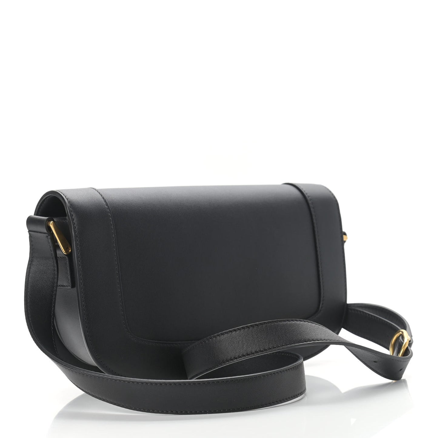 Smooth Calfskin Supervee Shoulder Bag Black