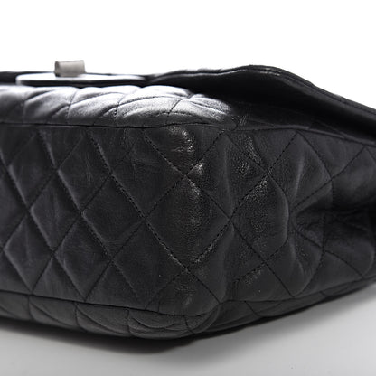 Chanel Washed Lambskin Quilted Jumbo Hybrid Reissue Flap Black 9 of 10