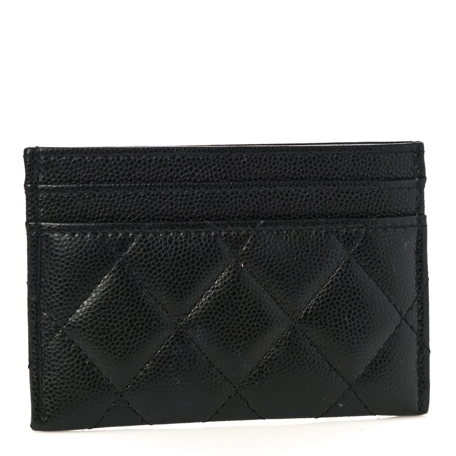 Chanel Caviar Quilted French New Wave Card Holder Black 3 of 12