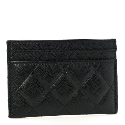 Chanel Caviar Quilted French New Wave Card Holder Black 3 of 12