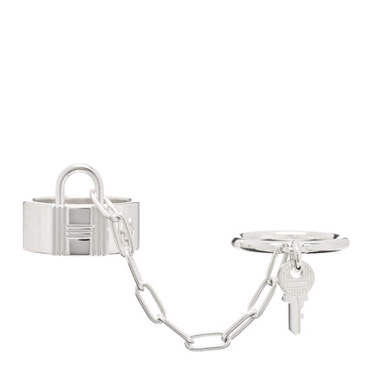 Hermes Sterling Silver PM Alphakelly Double Ring 50 5.25 1 of 5