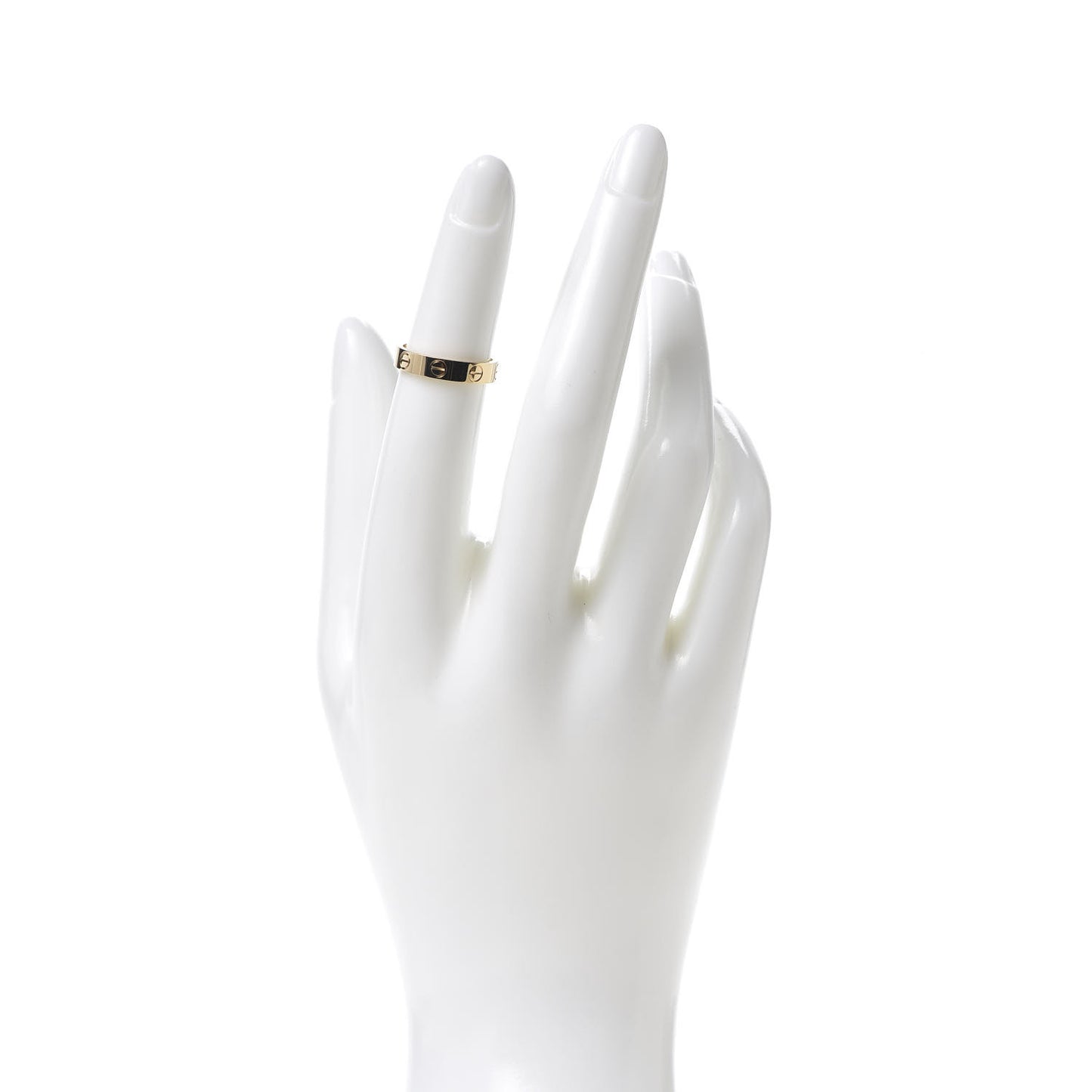 18K Yellow Gold 3.5mm LOVE Wedding Band Ring 48 4.5