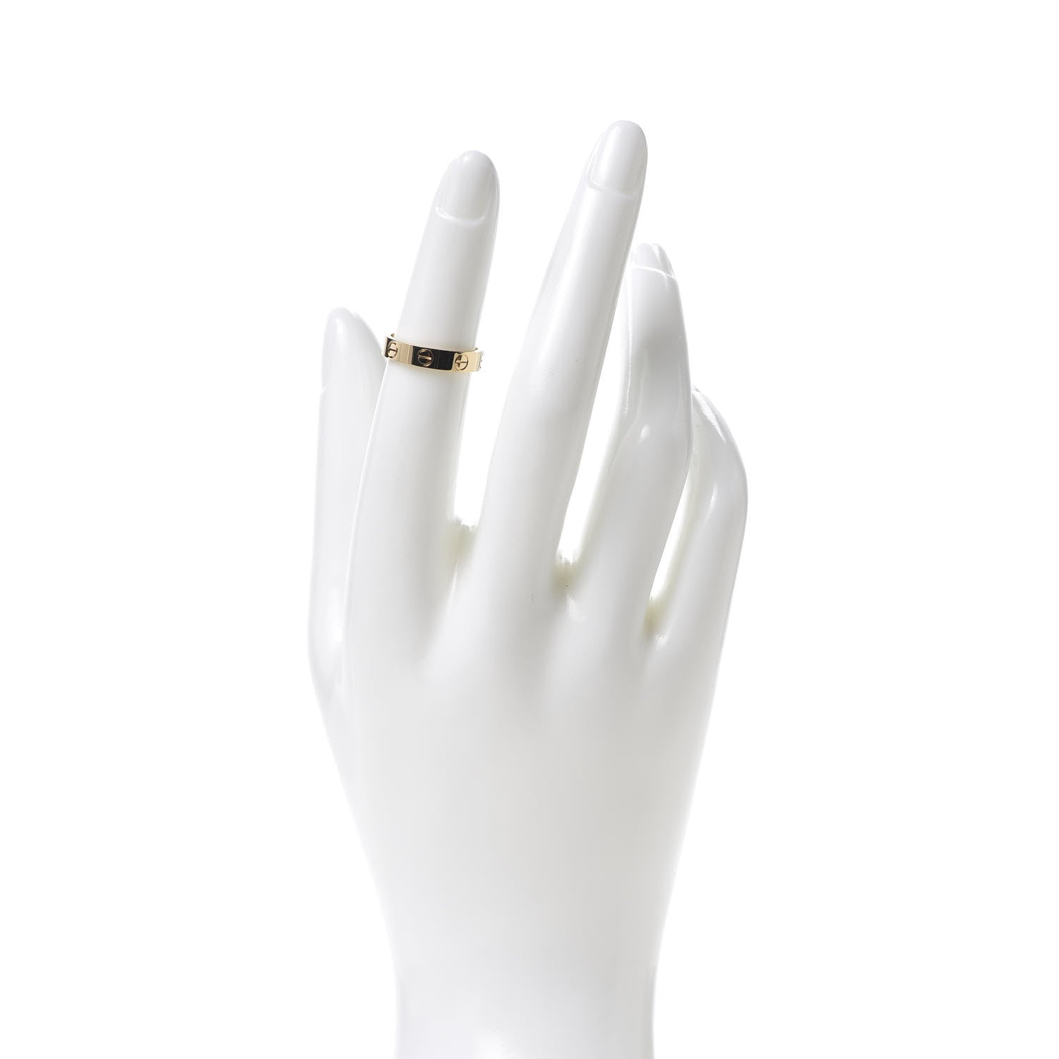 Cartier 18K Yellow Gold 3.5mm LOVE Wedding Band Ring 48 4.5 2 of 6