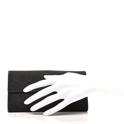 Gucci Monogram Horsebit Continental Wallet Dark Brown 2 of 9