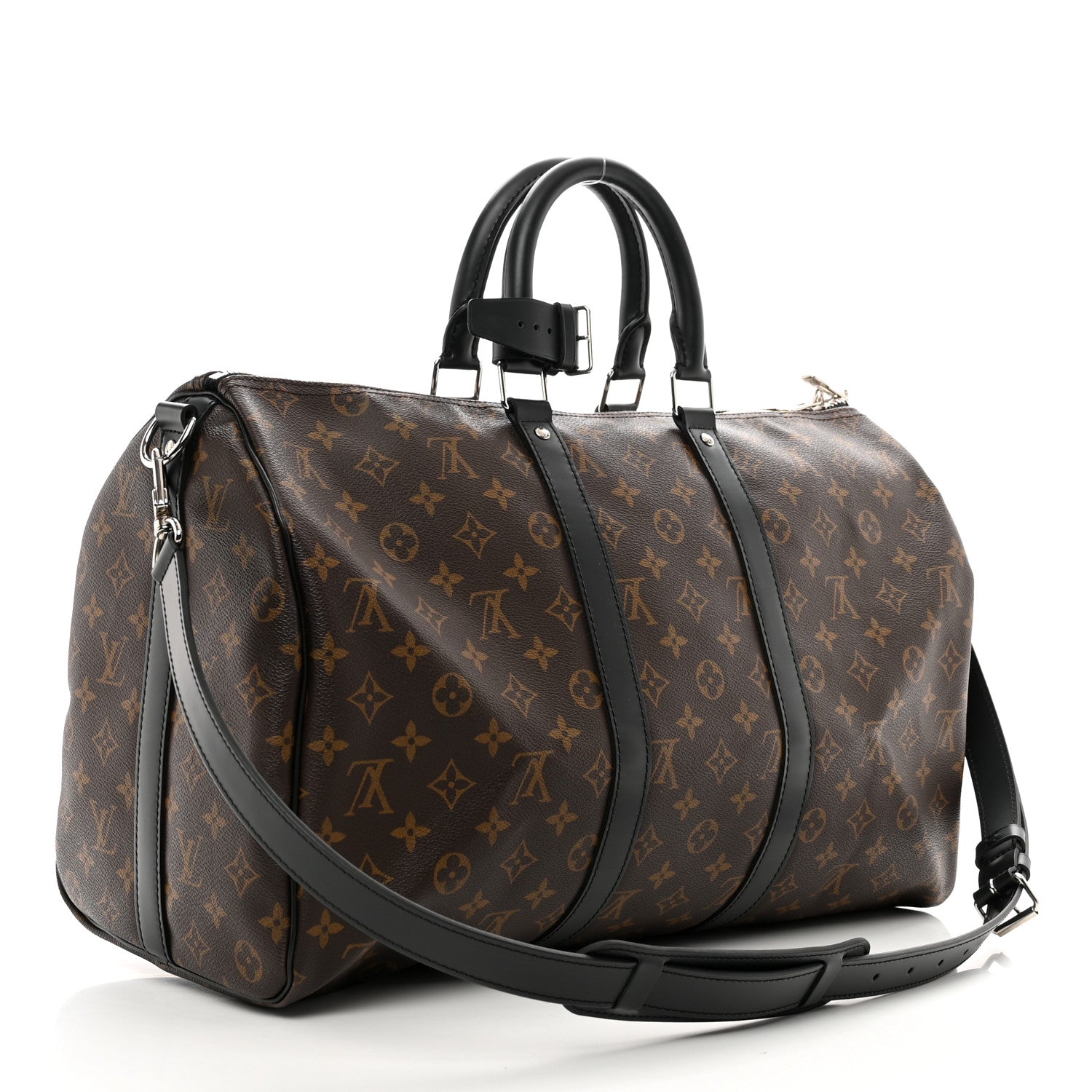 Louis Vuitton Monogram Macassar Keepall Bandouliere 45 2 of 9