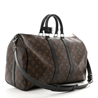 Louis Vuitton Monogram Macassar Keepall Bandouliere 45 2 of 9