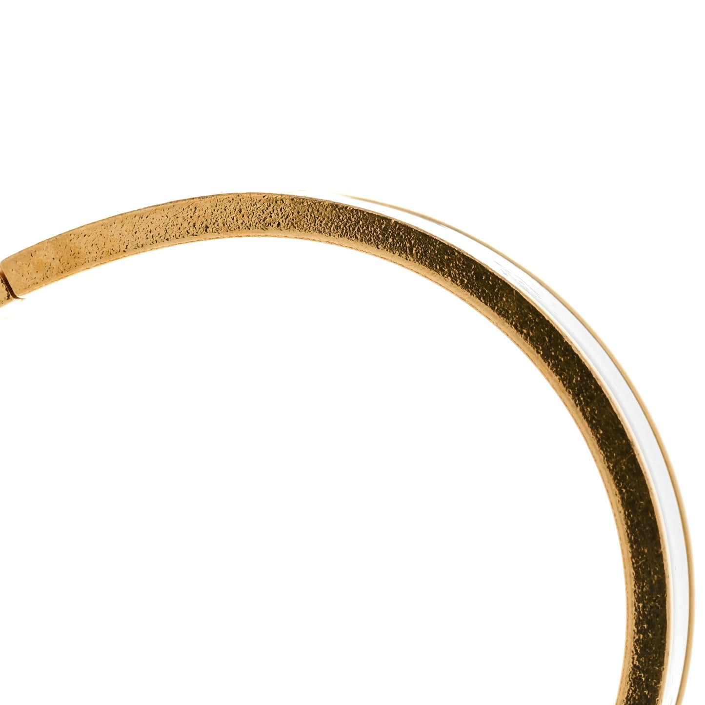 Enamel Narrow Clic Clac H Bracelet PM White