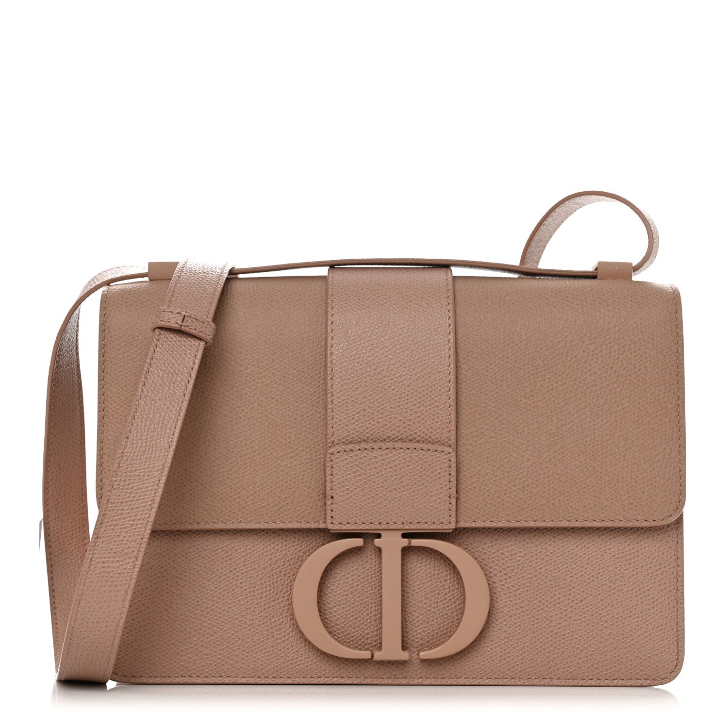 Christian Dior Ultra Matte Grained Calfskin 30 Montaigne Flap Bag Blush 1 of 11