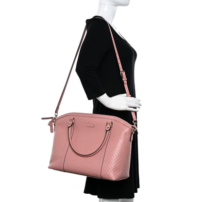 Gucci Soft Microguccissima Large Dome Satchel Soft Pink 2 of 10