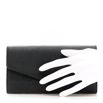 Louis Vuitton Empreinte Sarah Wallet NM Black 2 of 11