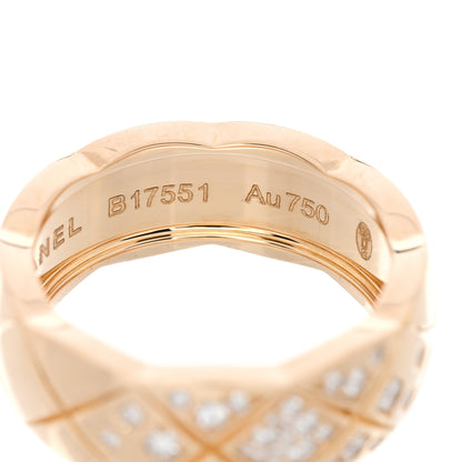 Chanel 18K Yellow Gold Diamond Small Coco Crush Ring 48 4.5 5 of 5