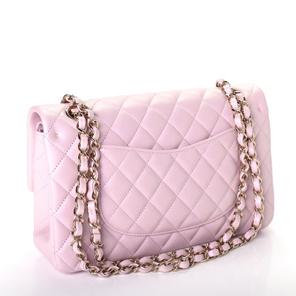 Chanel Iridescent Calfskin Quilted Medium Double Flap Light Pink 2 of 4